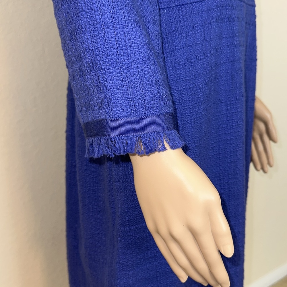 J. CREW Royal Blue Long Sleeve Dress - Picture 4 of 16